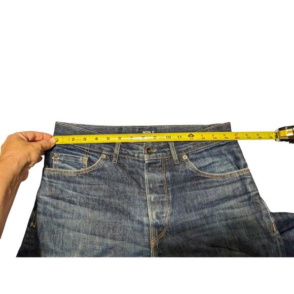 Noble Jeans Men's 32 Blue Selvedge Made in USA Button Fly - Picture 12 of 14